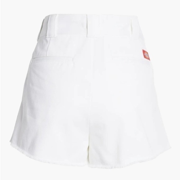 Dickies High Rise Frayed Worker Shorts White NWT - Picture 7 of 10
